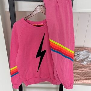 Aviator Nation Pink lightning bolt set
(Can be bought separately)